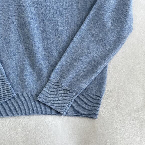Naadam Sweater Mens XS Dusty Blue 100% Cashmere V Neck Pullover Knit Limited Edi - Picture 4 of 8